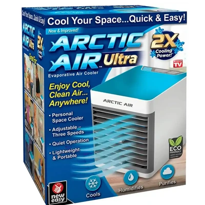 Portable mini air cooler.
