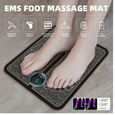 EMS Foot Massage Mat USB Rechargeable Blood Circulation Muscle Stimulator Pad