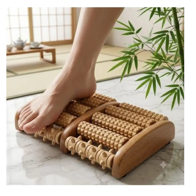 Acupressure Wooden foot rolller